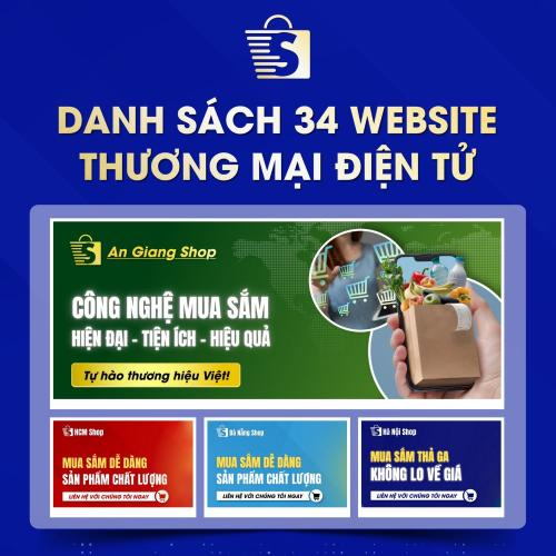 Danh Sách Website TMĐT Của 34 Tỉnh Thành Việt Nam